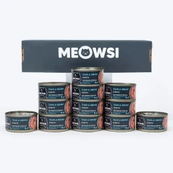 Meowsi Tuna & Shrimp in Broth Wet Cat Food Can 80g