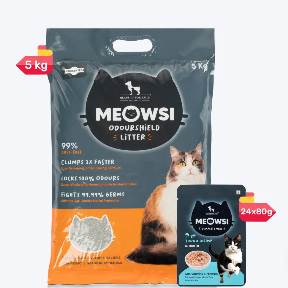 Meowsi Tuna & Shrimp in Broth Wet Cat Food Grain-Free 80g