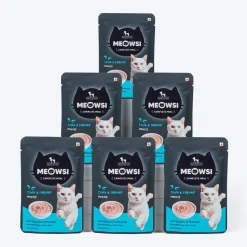 Meowsi Tuna & Shrimp Mousse Wet Cat Food Grain-Free 80g