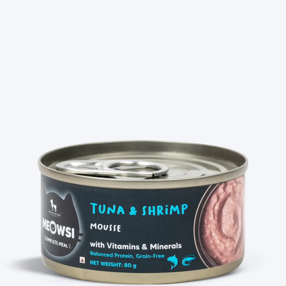 Meowsi Tuna & Shrimp Mousse Canned Wet Cat Food 80g