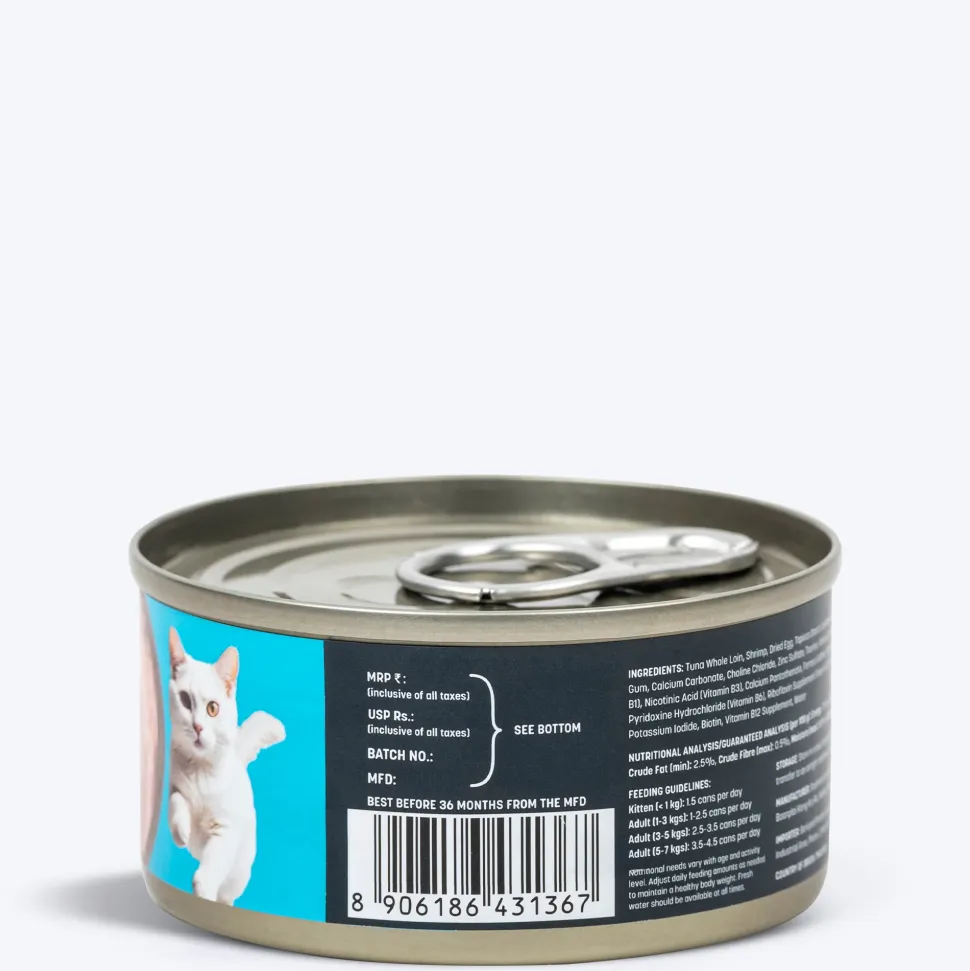 Meowsi Tuna & Shrimp Mousse Canned Wet Cat Food 80g