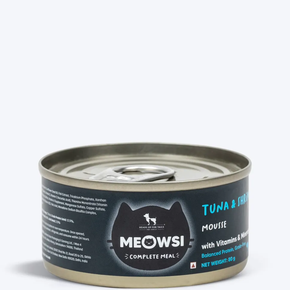 Meowsi Tuna & Shrimp Mousse Canned Wet Cat Food 80g