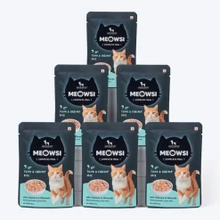 Meowsi Tuna & Shrimp Pate Wet Cat Food Grain-Free 80g