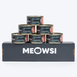 Meowsi Tuna & Shrimp Pâté Wet Cat Food Grain-Free 80g