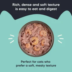 Meowsi Tuna & Shrimp Pâté Wet Cat Food Grain-Free 80g
