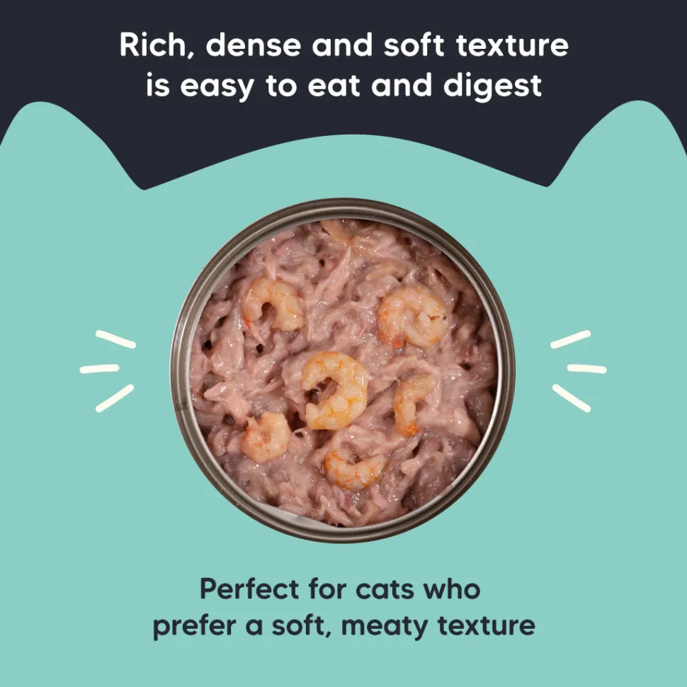 Meowsi Tuna & Shrimp Pâté Wet Cat Food Grain-Free 80g