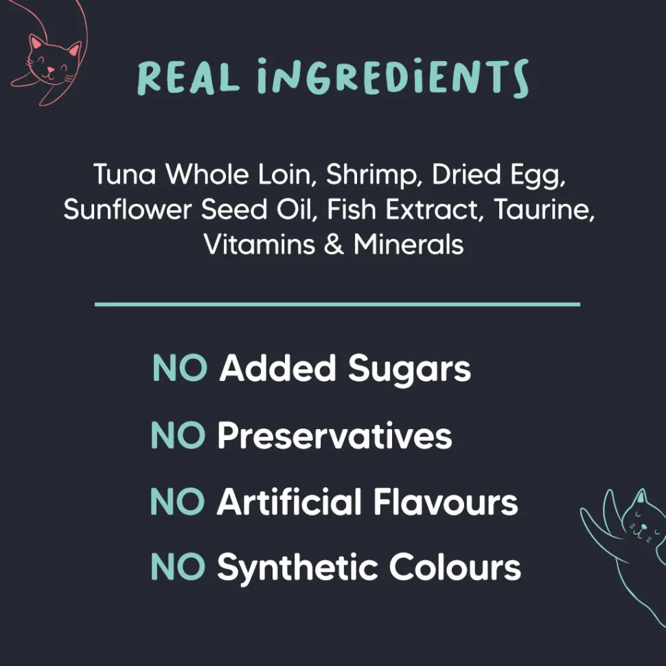Meowsi Tuna & Shrimp Pâté Wet Cat Food Grain-Free 80g