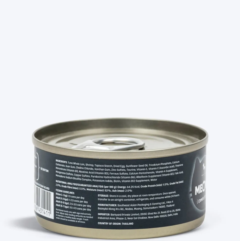 Meowsi Tuna & Shrimp Pâté Wet Cat Food Grain-Free 80g