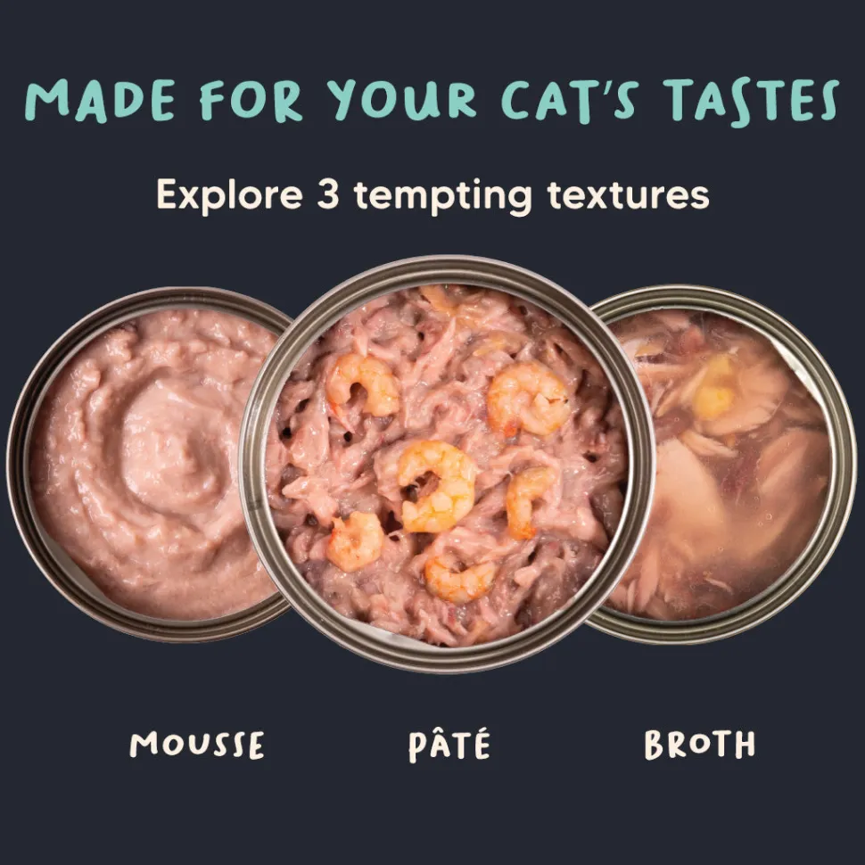 Meowsi Tuna & Shrimp Pâté Wet Cat Food Grain-Free 80g