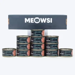 Meowsi Tuna & Shrimp Pâté Wet Cat Food Grain-Free 80g