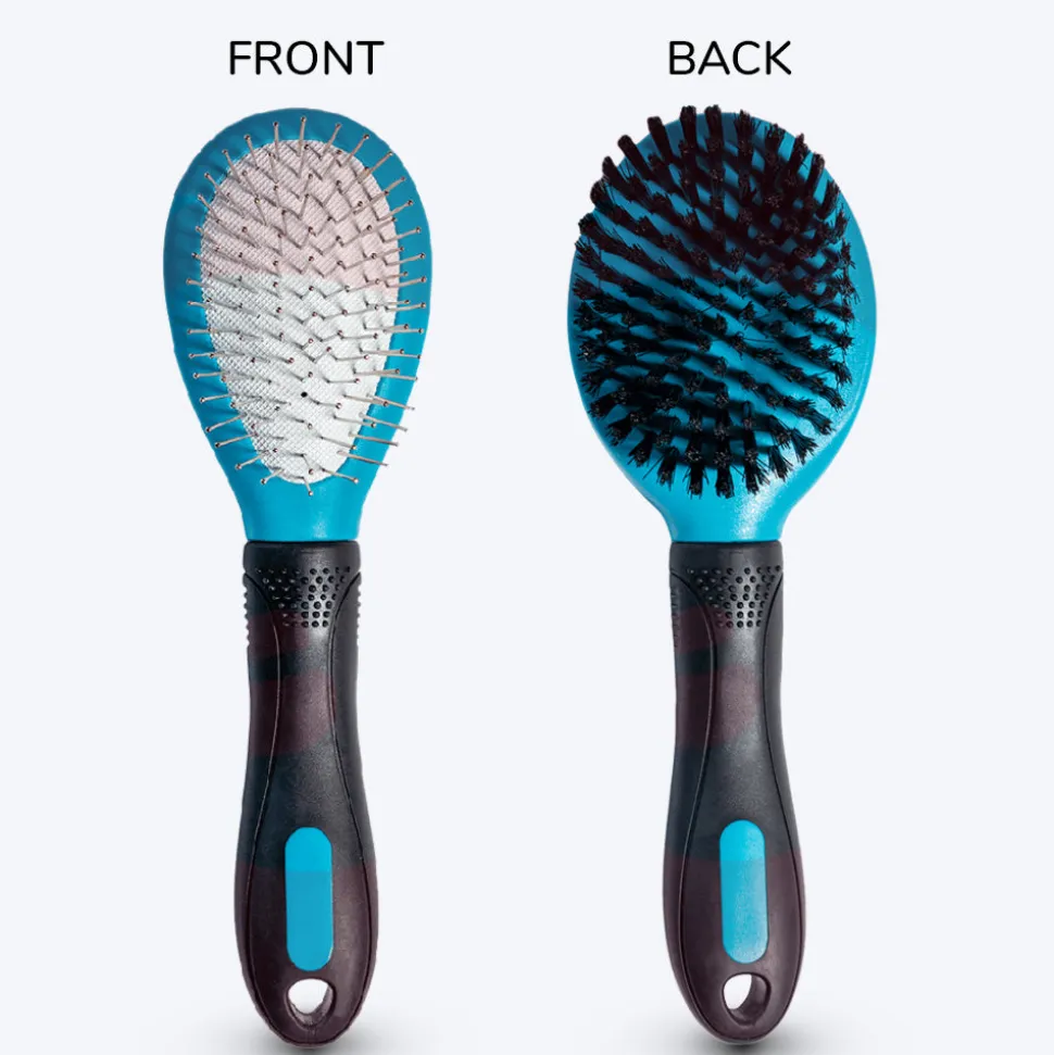 M-Pets Double-Sided Pin Brush for Dogs and Cats -7.5x23 cm
