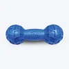 NERF DOG EXO Micro Squeak Barbell Chew Toy For Dog - Blue
