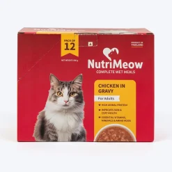 NutriMeow Chicken In Gravy Wet Food For Adult Cat - 80 gm