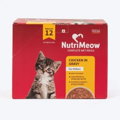 NutriMeow Chicken in Gravy Wet Food For Kitten - 80 gm