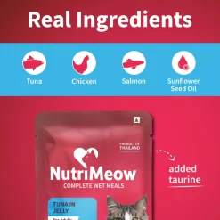 NutriMeow Tuna In Jelly Wet Food For Adult Cat - 80 gm