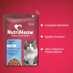 NutriMeow Tuna In Jelly Wet Food For Adult Cat - 80 gm