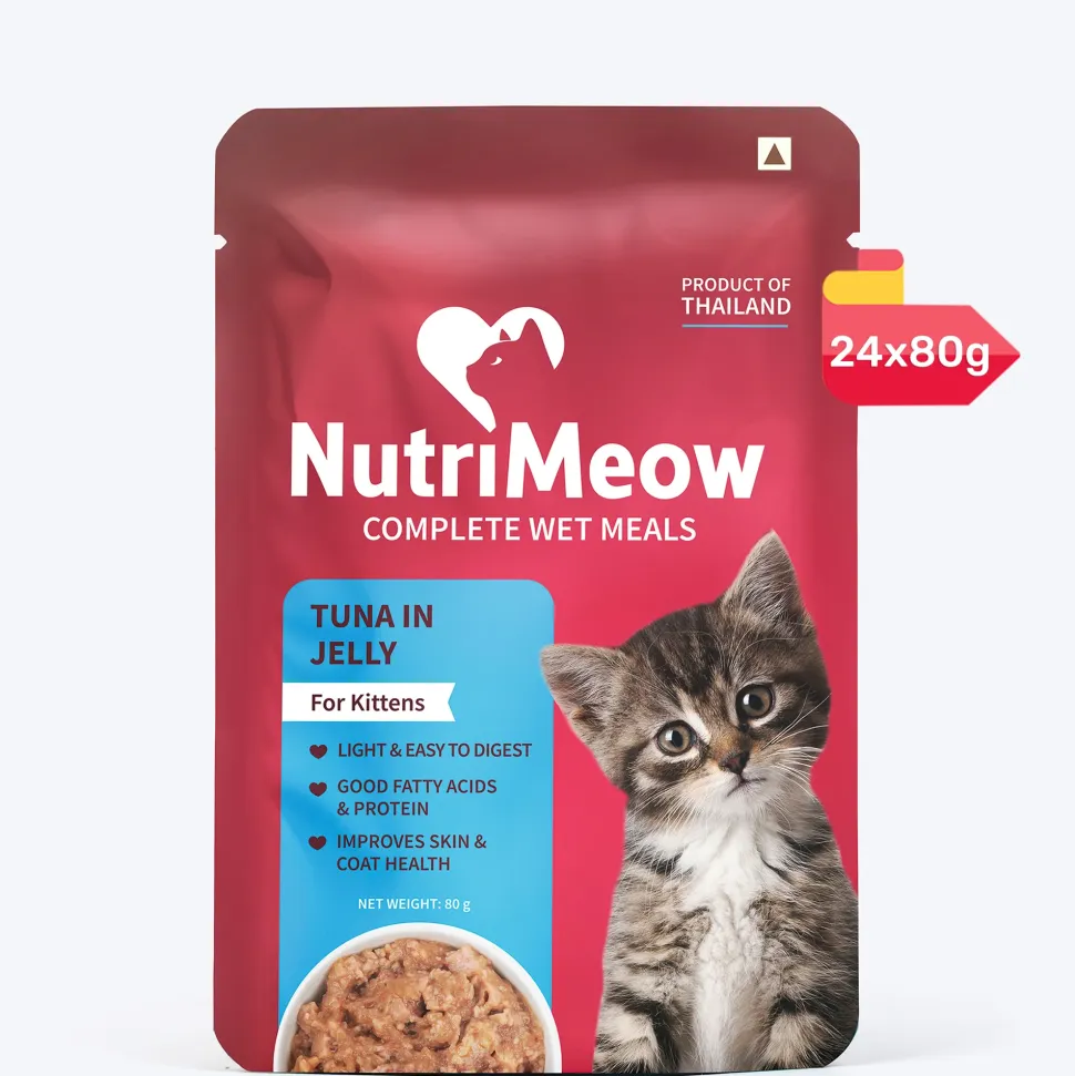 NutriMeow Tuna In Jelly Wet Food For Kitten - 80 gm