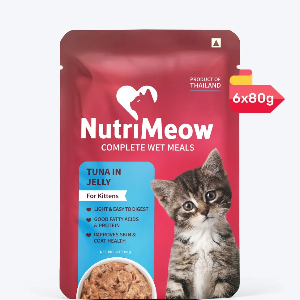 NutriMeow Tuna In Jelly Wet Food For Kitten - 80 gm