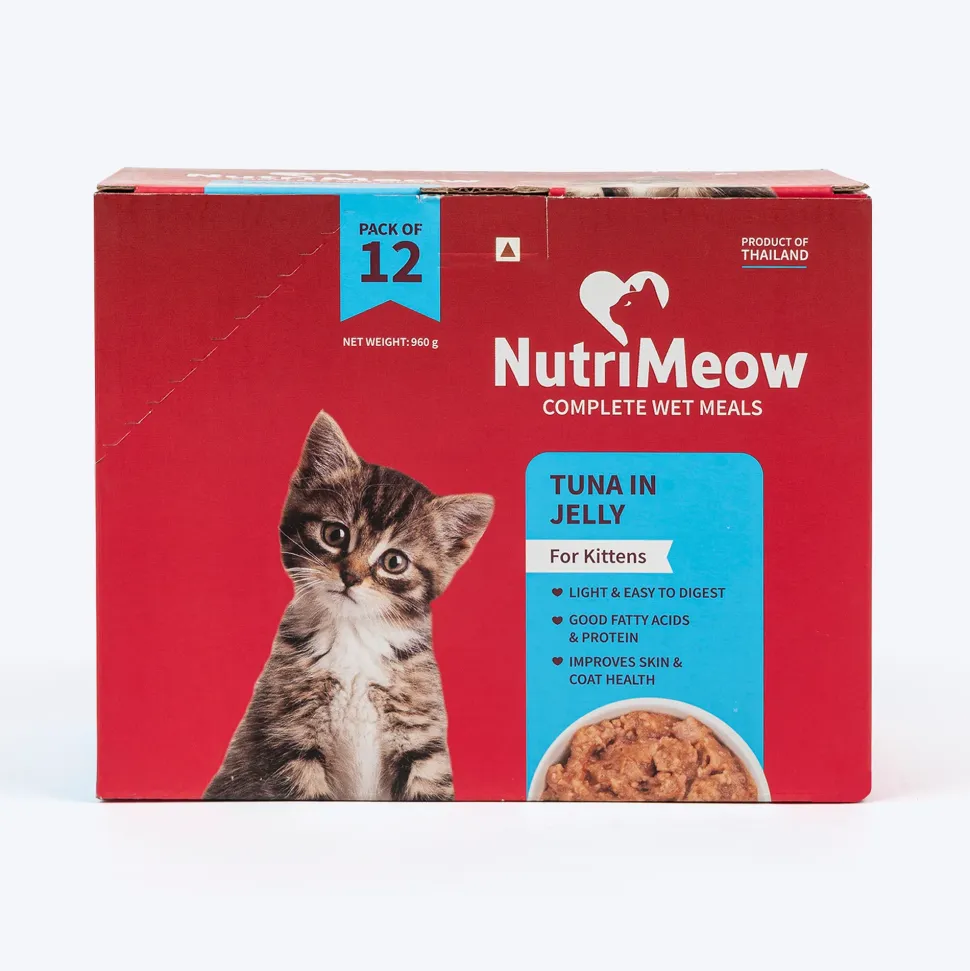 NutriMeow Tuna In Jelly Wet Food For Kitten - 80 gm