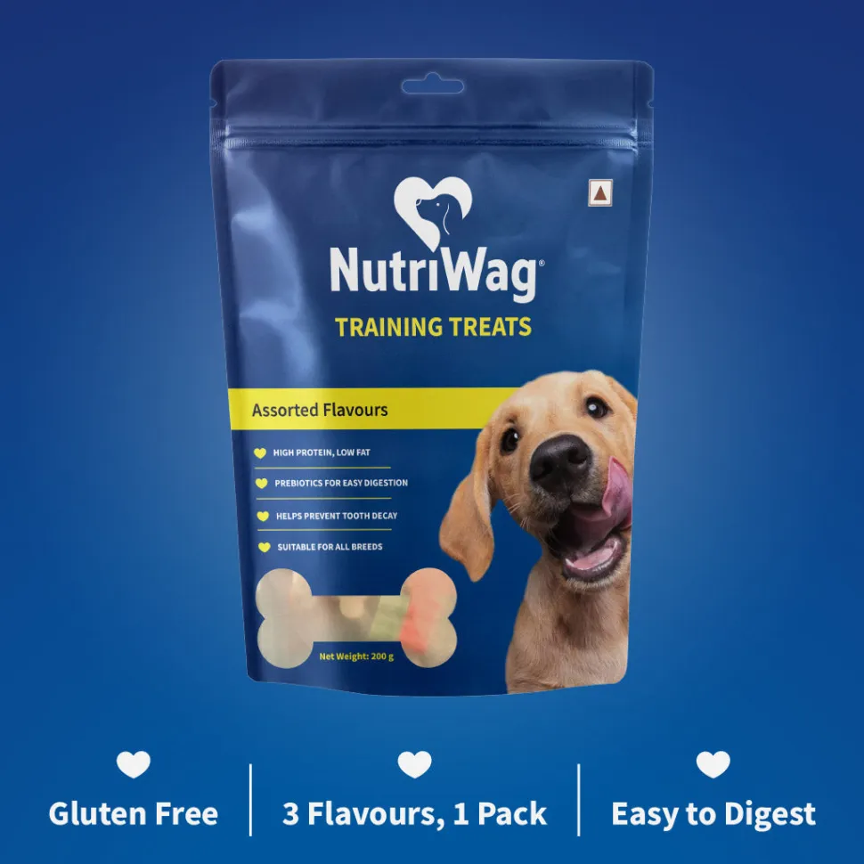 NutriWag Assorted Training Bites Treats For Dog - 200 gm