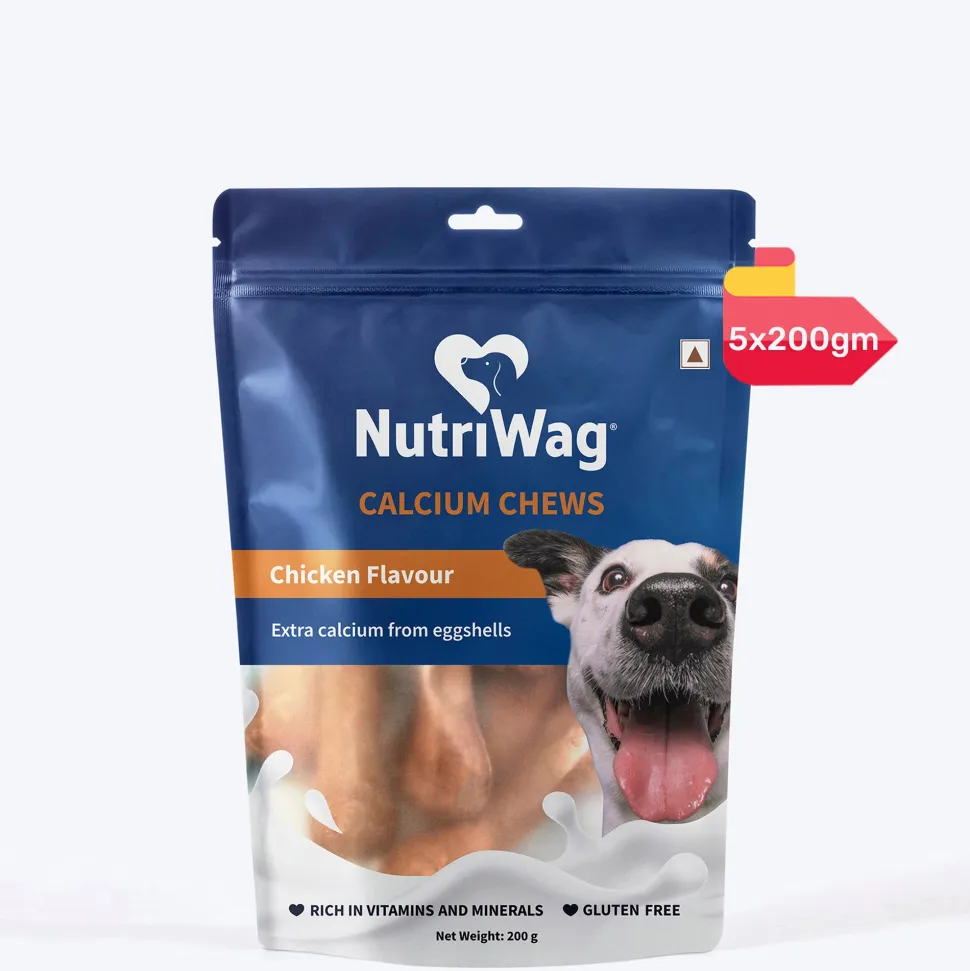 NutriWag Chicken Calcium Chew Bones Treats For Dog