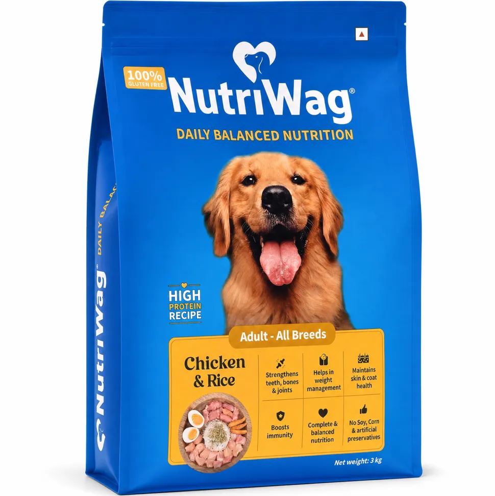 NutriWag Chicken & Rice Dry Food For Adult Dog