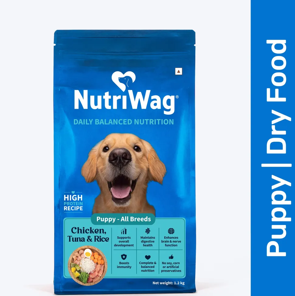 NutriWag Chicken, Tuna & Rice Dry Food For Puppy