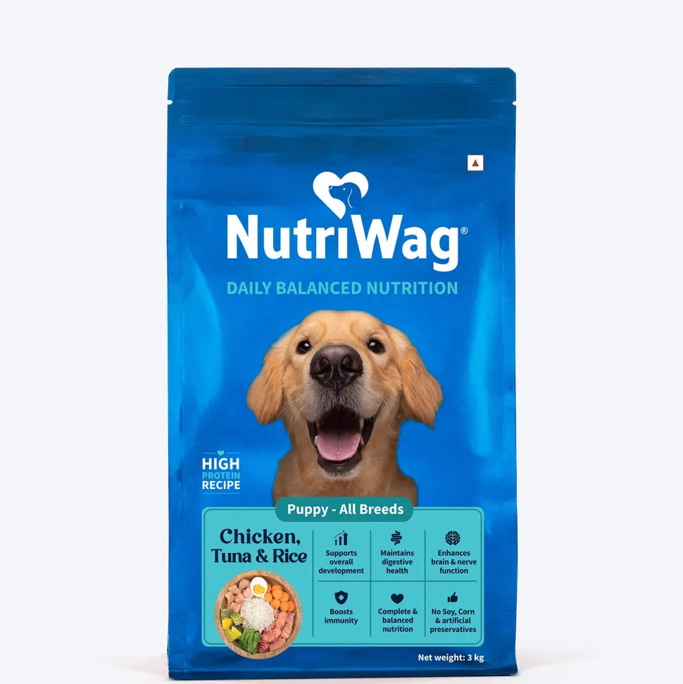 NutriWag Chicken, Tuna & Rice Dry Food For Puppy