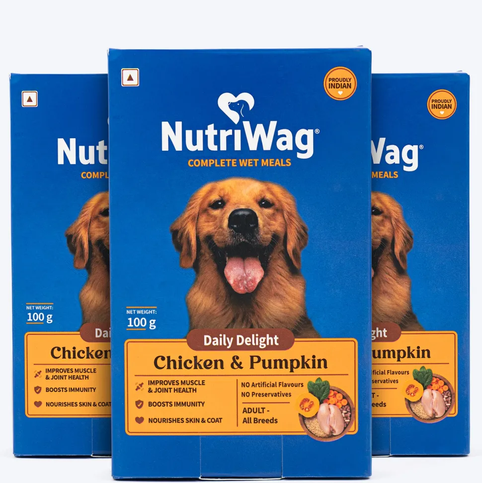 NutriWag Complete Wet Meals With Chicken, Rice & Pumpkin For Dog
