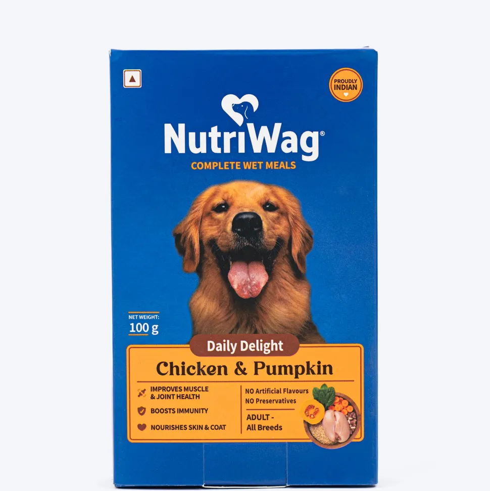 NutriWag Complete Wet Meals With Chicken, Rice & Pumpkin For Dog