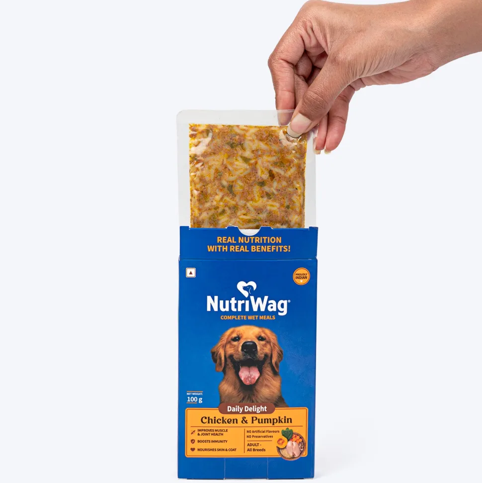 NutriWag Complete Wet Meals With Chicken, Rice & Pumpkin For Dog