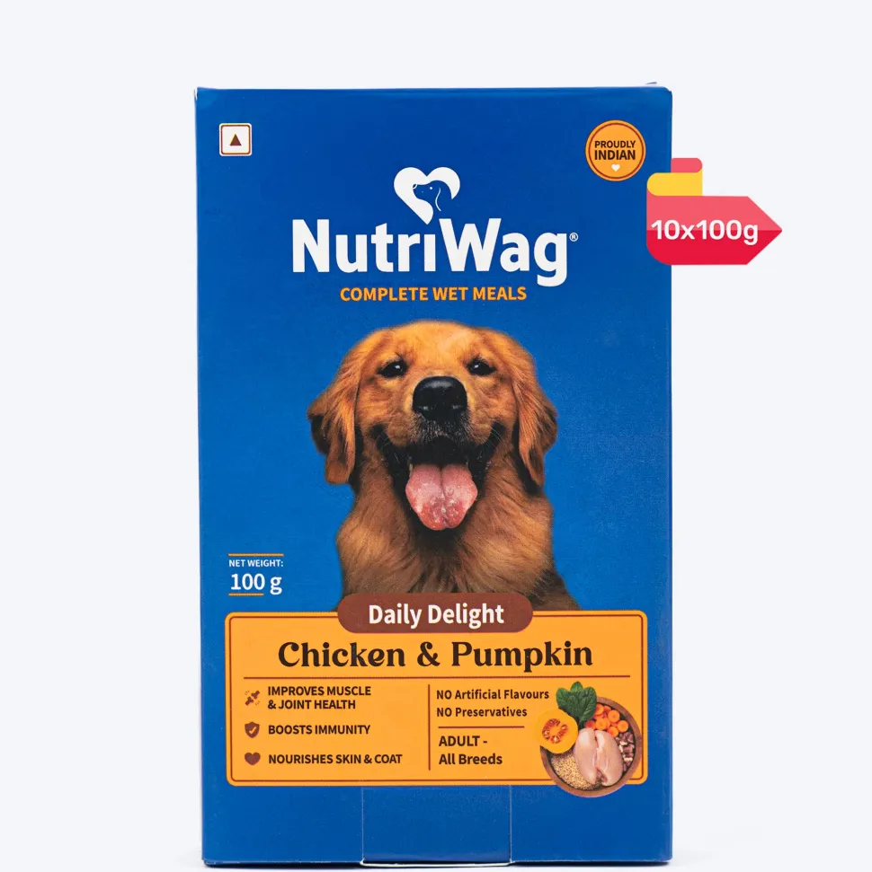 NutriWag Complete Wet Meals With Chicken, Rice & Pumpkin For Dog