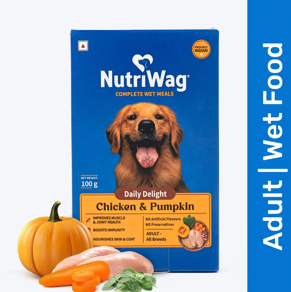NutriWag Complete Wet Meals With Chicken, Rice & Pumpkin For Dog