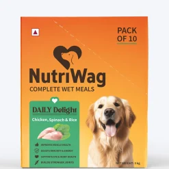NutriWag Complete Wet Meals With Chicken, Rice & Spinach For Dog