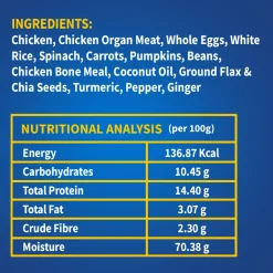 NutriWag Complete Wet Meals With Chicken, Rice & Spinach For Dog