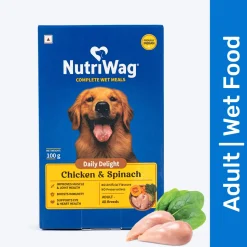 NutriWag Complete Wet Meals With Chicken, Rice & Spinach For Dog
