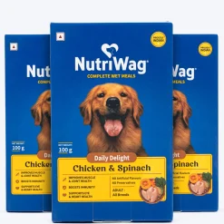 NutriWag Complete Wet Meals With Chicken, Rice & Spinach For Dog