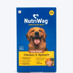 NutriWag Complete Wet Meals With Chicken, Rice & Spinach For Dog