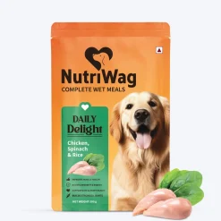 NutriWag Complete Wet Meals With Chicken, Rice & Spinach For Dog
