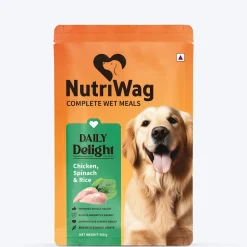 NutriWag Complete Wet Meals With Chicken, Rice & Spinach For Dog