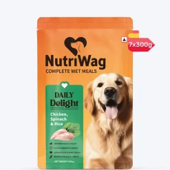NutriWag Complete Wet Meals With Chicken, Rice & Spinach For Dog