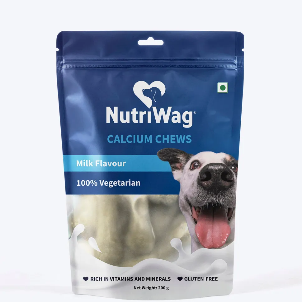NutriWag Milk Calcium Chew Bones Treats For Dog