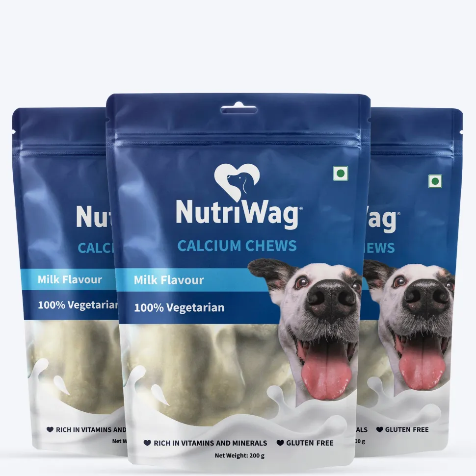 NutriWag Milk Calcium Chew Bones Treats For Dog