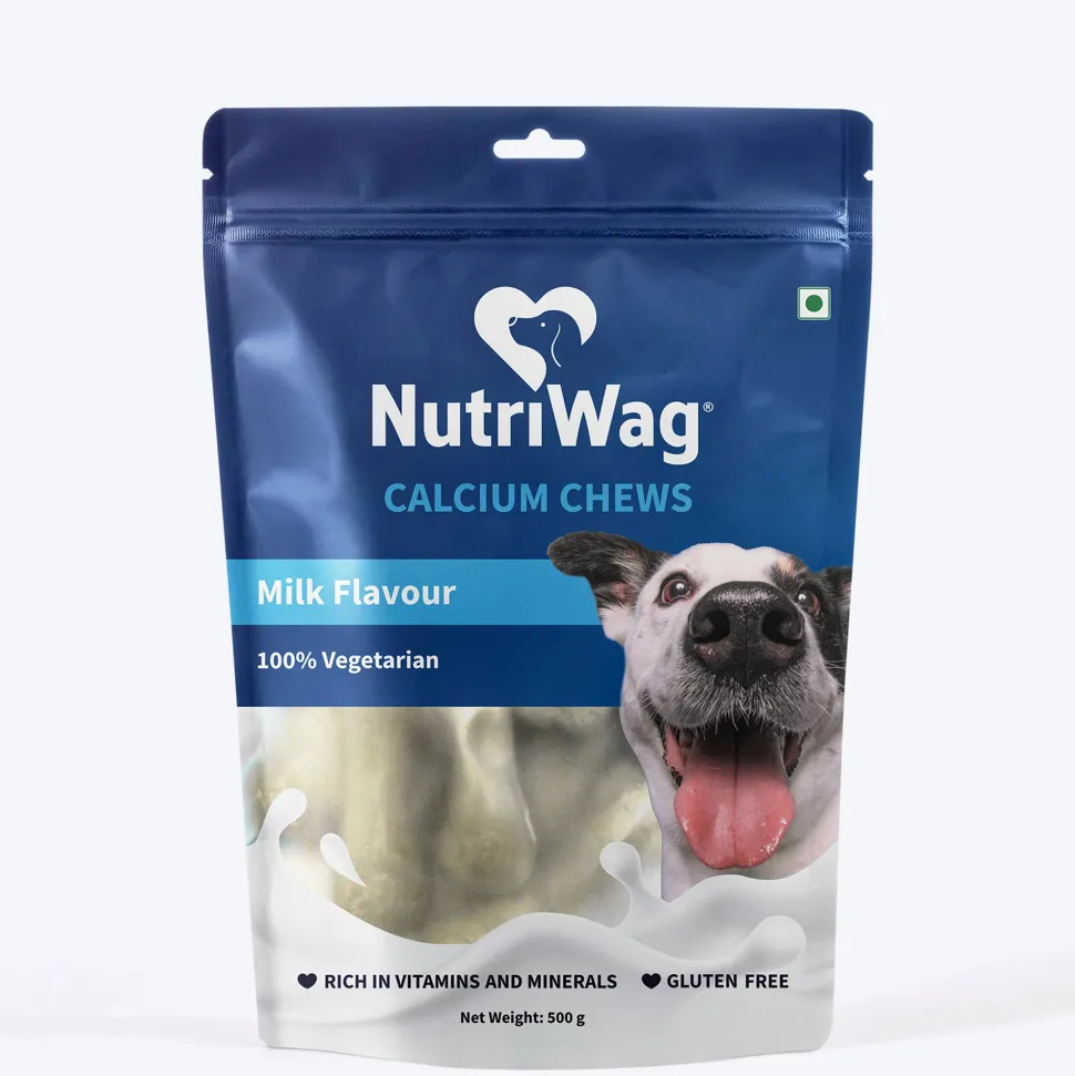 NutriWag Milk Calcium Chew Bones Treats For Dog