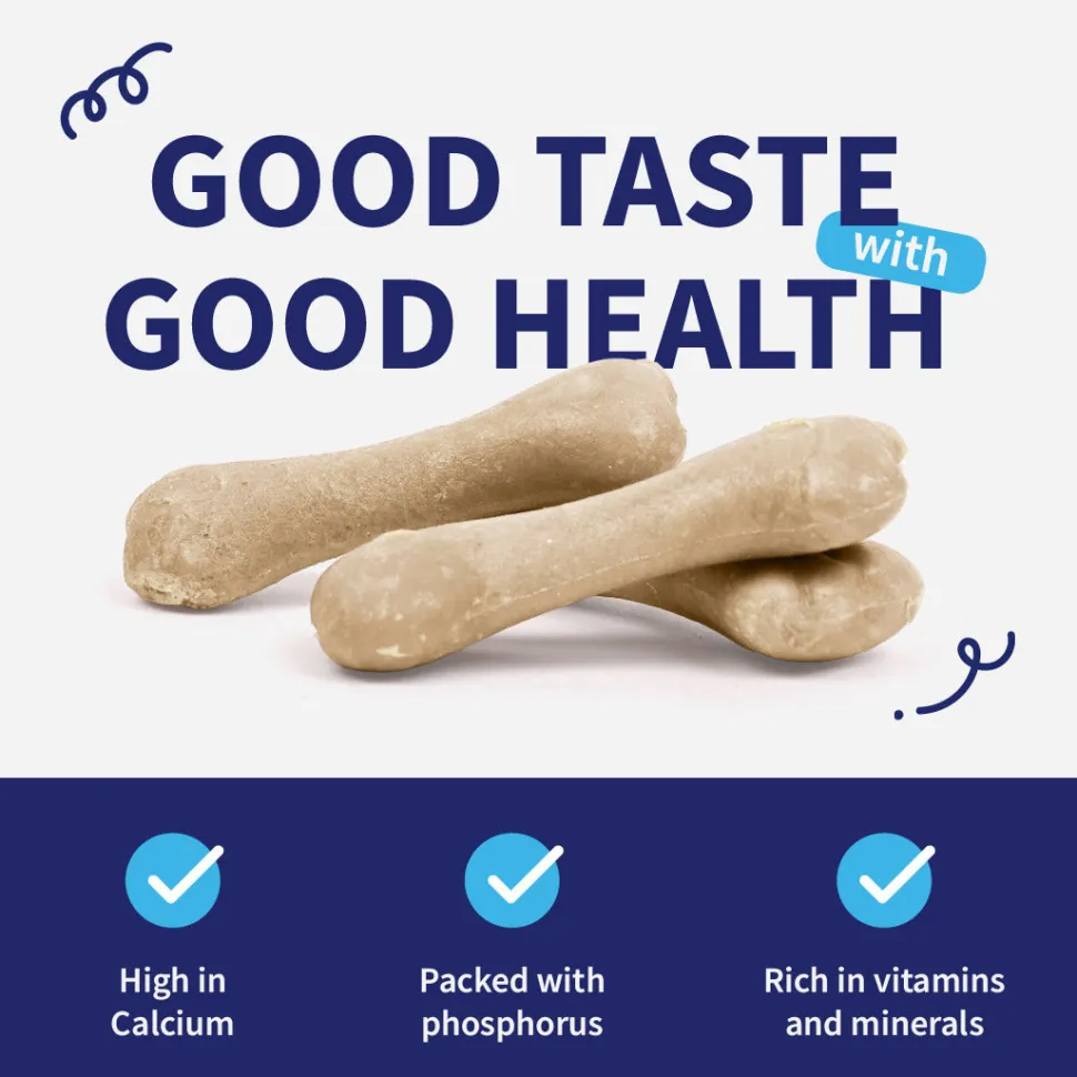 NutriWag Milk Calcium Chew Bones Treats For Dog