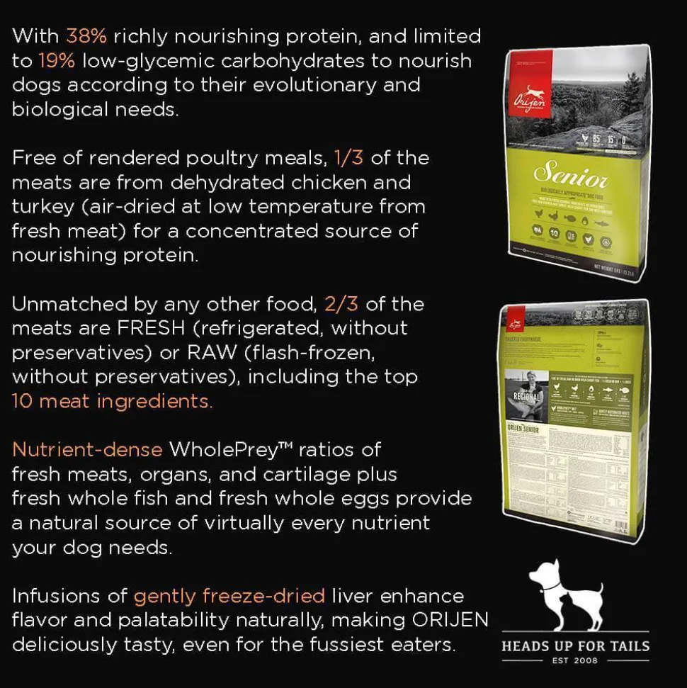 Orijen Grain Free Senior Dry Dog Food (All Breeds)