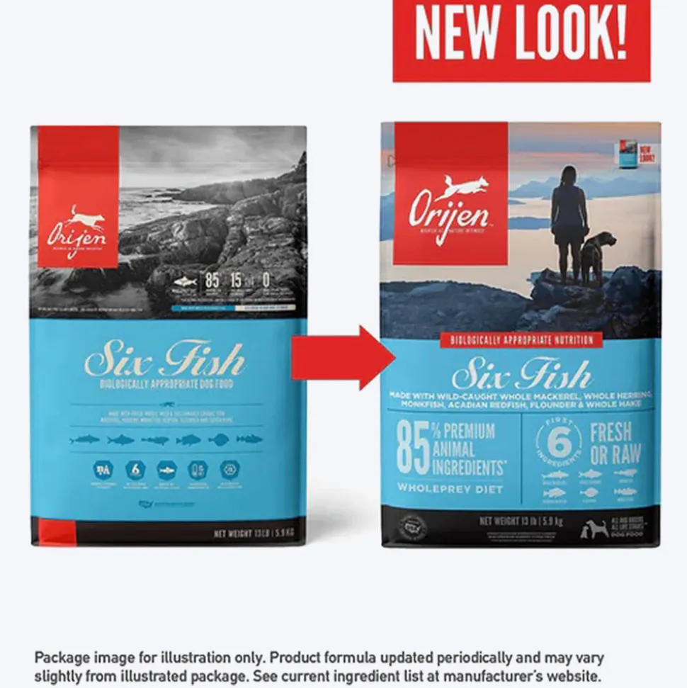 Orijen Six Fish Grain Free Dry Dog Food (All Breeds & Ages)