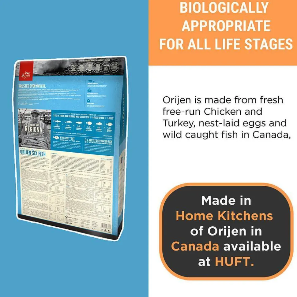 Orijen Six Fish Grain Free Dry Dog Food (All Breeds & Ages)
