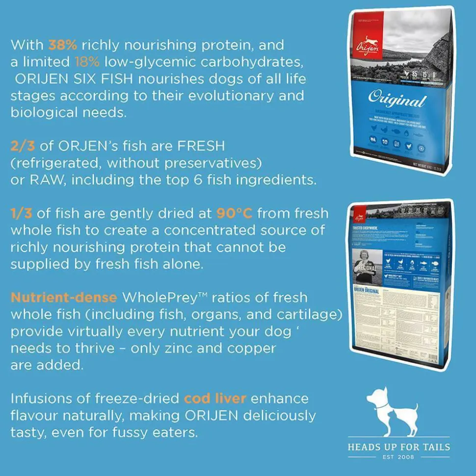 Orijen Six Fish Grain Free Dry Dog Food (All Breeds & Ages)