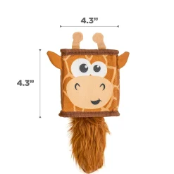 Outward Hound Giraffe Fire Biterz Cubez Chew Toy For Dog - Brown